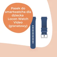 Akcesoria do smartwatchy - Pasek do zegarka dla dziecka Locon Watch Video GJD.13 (granatowy) - miniaturka - grafika 1