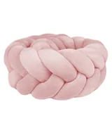 Ochraniacze do łóżeczka - Warkocz Ochraniacz do łóżeczka typu kłos "Welur Pudrowy róż" 280 cm - miniaturka - grafika 1