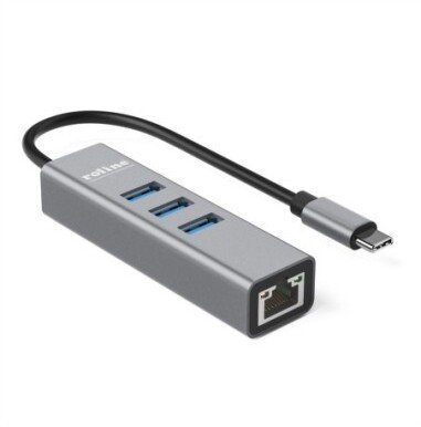 HUB USB Roline ROLINE – konwerter USB typu C na Gigabit Ethernet + koncentrator 3-portowy 12.02.1127