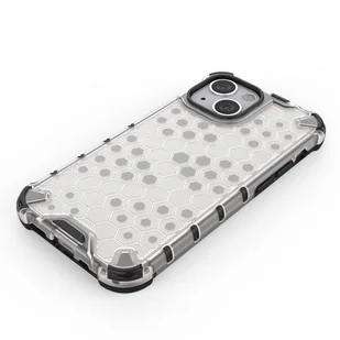 Honeycomb etui pancerny pokrowiec z żelową ramką iPhone 13 mini czarny - Etui i futerały do telefonów - miniaturka - grafika 5
