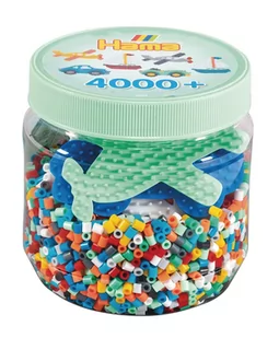 Hama, Zestaw 4000 koralików do prasowania Hama Midi w tubie - Prace ręczne dla dzieci - miniaturka - grafika 1