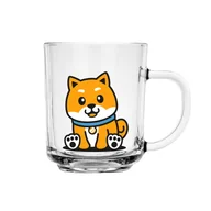 Kubki - Kubek szklany dla dzieci Szymek 220ml Shiba Inu - miniaturka - grafika 1