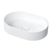 Umywalki - Omnires Ovo M+ umywalka biały OVOUNBP - miniaturka - grafika 1