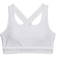 Bielizna sportowa damska - Biustonosz damski Under Armour Crossback Mid Bra-WHT XL - miniaturka - grafika 1