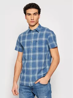 Koszule męskie - Wrangler Koszula 1 Pkt Shirt W5J6OEX1E Granatowy Regular Fit - grafika 1