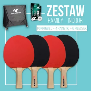 Cornilleau Zestaw rakietek Family Pack Indoor - Tenis stołowy - miniaturka - grafika 1