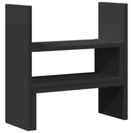 Akcesoria na biurko - vidaXL Organizer na biurko, regulowany, czarny, 40x17x41 cm - miniaturka - grafika 1