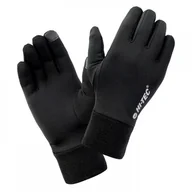 Rękawiczki rowerowe - Rękawiczki HI-TEC JANNI do biegania L/XL czarne - miniaturka - grafika 1