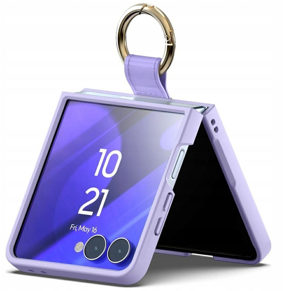 Etui Mercury Gold Ring do Samsung Galaxy Z Flip7 liliowy fiolet