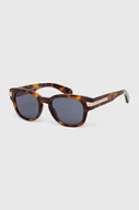 Okulary przeciwsłoneczne - Gucci okulary przeciwsłoneczne męskie kolor brązowy - miniaturka - grafika 1