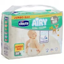 Chicco Pieluchy Airy Diapers Maxi (7-18 kg) Jumbo Bag 38 szt. - Pieluchy - miniaturka - grafika 1
