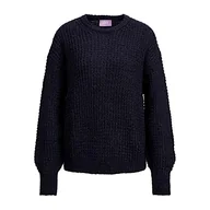 Swetry damskie - JACK & JONES Damski sweter Jjxx Jxcamilla Ls Open Crew Neck Knit Noos, granatowy blezer, S - miniaturka - grafika 1