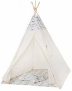 Namioty i tipi dla dzieci - Namiot dla dzieci Tipi wigwam XXL cotton Piórka - miniaturka - grafika 1