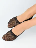 Skarpetki damskie - Balerinki Koronka Silikon Abs Sn053 36-41 Beżowy/Latte - miniaturka - grafika 1