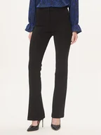 Spodnie damskie - Pinko Spodnie materiałowe Hulka 100054 A04I Czarny Straight Leg - miniaturka - grafika 1