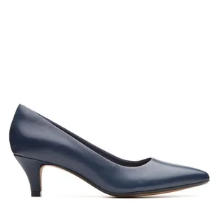 Clarks Linvale Jerica [Navy Leather] - Rozmiar 37 - Półbuty damskie - miniaturka - grafika 1