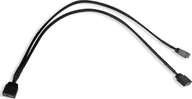 Kable komputerowe i do monitorów - Alphacool Alphacool Y-Splitter aRGB 3-Pin auf 2x 3-Pin 30cm - schwarz - miniaturka - grafika 1
