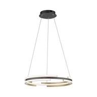 Lampy sufitowe - Paul Neuhaus Inteligentna lampa wisząca czarna z mosiądzem  w tym ściemnialna dioda LED - Nikki - miniaturka - grafika 1