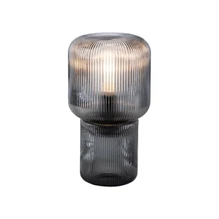 Paul Neuhaus Designerska lampa stołowa dymione szkło - Zonat - Lampy stojące - miniaturka - grafika 1