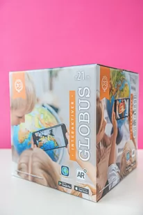 Globus Interaktywny 21 cm z Mapą Fizyczną i Polityczną oraz Aplikacją SZ-73075 - Zabawki interaktywne dla dzieci - miniaturka - grafika 4