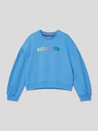 Swetry dla dziewczynek - Bluza z detalami z logo model ‘MONOTYPE’ - miniaturka - grafika 1