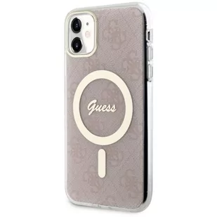 Guess GUHMN61H4STP iPhone 11 6.1" różowy/pink hardcase 4G MagSafe - Etui i futerały do telefonów - miniaturka - grafika 2