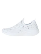 Kapcie damskie - Skechers Slippersy "Ultra Flex 3.0" w kolorze białym - miniaturka - grafika 1