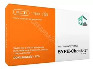 VedaLab Syph Chek-1 test płytkowy do wykrywania kiły 1 sztuka 1126345 - Testy ciążowe i diagnostyczne - miniaturka - grafika 1