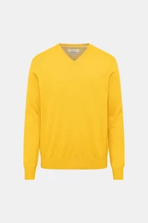 Swetry męskie - BUGATTI Sweter - Żółty - Mężczyzna - M (M) - grafika 1