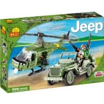 Cobi Jeep Willys z helikopterem 24254 - Klocki - miniaturka - grafika 1