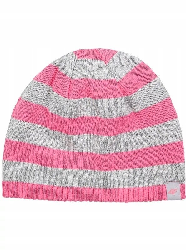 Czapka dziewczęca 4F JCAD104 koral r.50