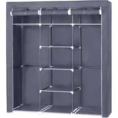 Szafy - Szafa Tekstylna Z 9 Półkami I 2 Drążkami Na Ubrania M6-W55 - miniaturka - grafika 1