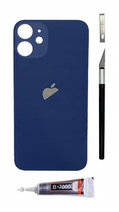 OEM Panel tylny granatowy do iPhone 12 mini Big Hole szkło klapka baterii - Części serwisowe do telefonów - miniaturka - grafika 1