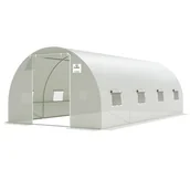 Szklarnie ogrodowe - Tunel Foliowy 3X6X2 - 18M2 Biały - miniaturka - grafika 1