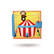 Zabawki sensoryczne - Książeczka Sensoryczna Duża, Quiet Book, Montessori - Karnawał/ Jolly Designs - miniaturka - grafika 1