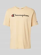 Koszulki męskie - T-shirt z nadrukiem z logo - miniaturka - grafika 1