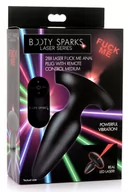 Korki analne - Booty Sparks Laser Fuck Me Medium Anal Plug with Remote Control Black - miniaturka - grafika 1