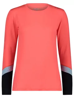 Koszulki sportowe damskie - CMP Koszulka funkcyjna w kolorze koralowym - grafika 1