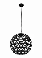 Lampy sufitowe - Auhilon Lampa wisząca Nowoczesna lampa sufitowa LED Ready czarna FROZEN MD17056-1L-BL MD17056-1L-BL - miniaturka - grafika 1