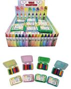 Kredki, ołówki, pastele i pisaki - Mini kredki woskowe, świecowe, 8 sztuk - miniaturka - grafika 1