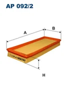 Filtry powietrza - Filtron AP 092/2 FILTR POWIETRZA - miniaturka - grafika 1
