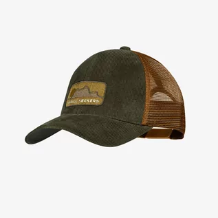 Czapki i chusty sportowe męskie - Czapka Buff Explore Trucker Cap Rhoes Brown - grafika 1