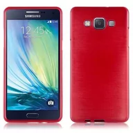 Etui i futerały do telefonów - Cadorabo cador Abo  silikonowe etui pokrowiec ochronny na Samsung Galaxy A5 (5) (model 2015) TPU Case Cover ze stali nierdzewnej o wyglądzie szczotkowanej firmy (Brushed), czerwony DE-104703 - miniaturka - grafika 1