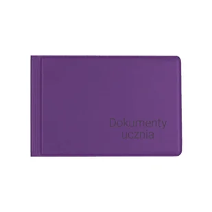 BIURFOL Okładka na dokumenty ucznia małe violet - Dyplomy i okładki - miniaturka - grafika 1