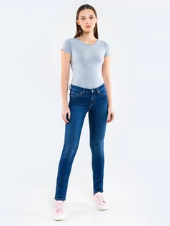 Spodnie damskie - Spodnie jeans damskie Adela Straight 358 - grafika 1