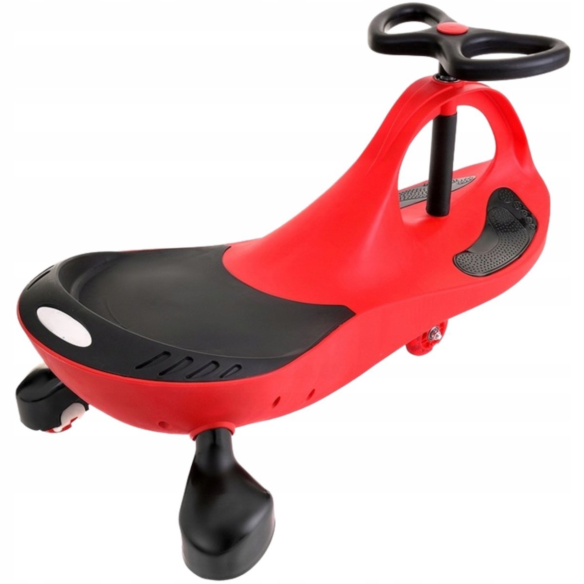 Jeździk Grawitacyjny Świecące Kółka Led Czerwony Stabilny Do 120Kg