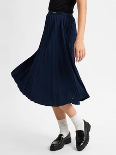 Tommy Hilfiger Damska spódnica plisowana Kobiety niebieski jednolity, 36 - Spódnice - miniaturka - grafika 1