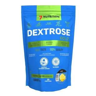 7Nutrition - Dextrose Gold 1 kg - cytrynowy - Węglowodany - miniaturka - grafika 1