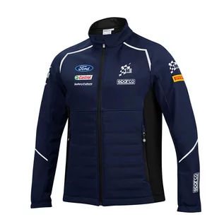 Kurtki męskie - Kurtka męska softshell Team Sparco M-Sport granatowa - grafika 1