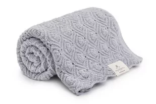 Kocyk Ze 100% Wełny Merino Grey Pearl - Premium Collection, My Memi - Koce i narzuty dla dzieci - miniaturka - grafika 1
